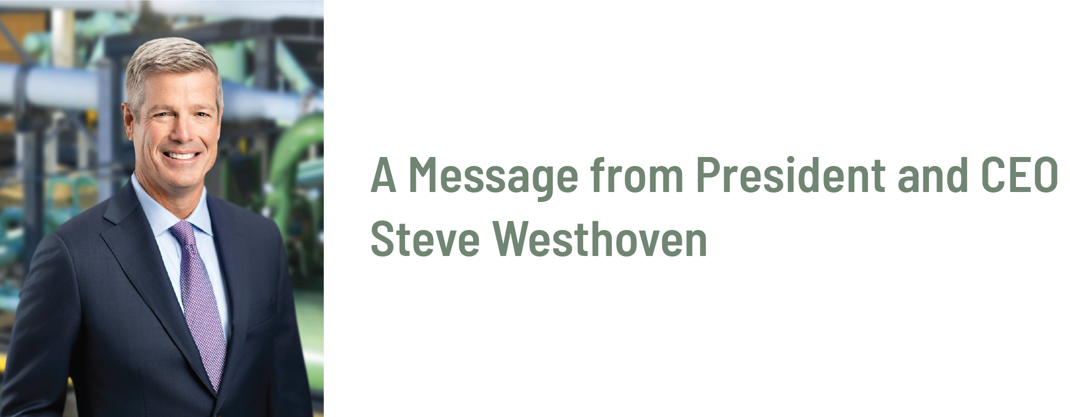 Message from Steve Westhoven 